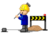 Old‑school construction worker animation